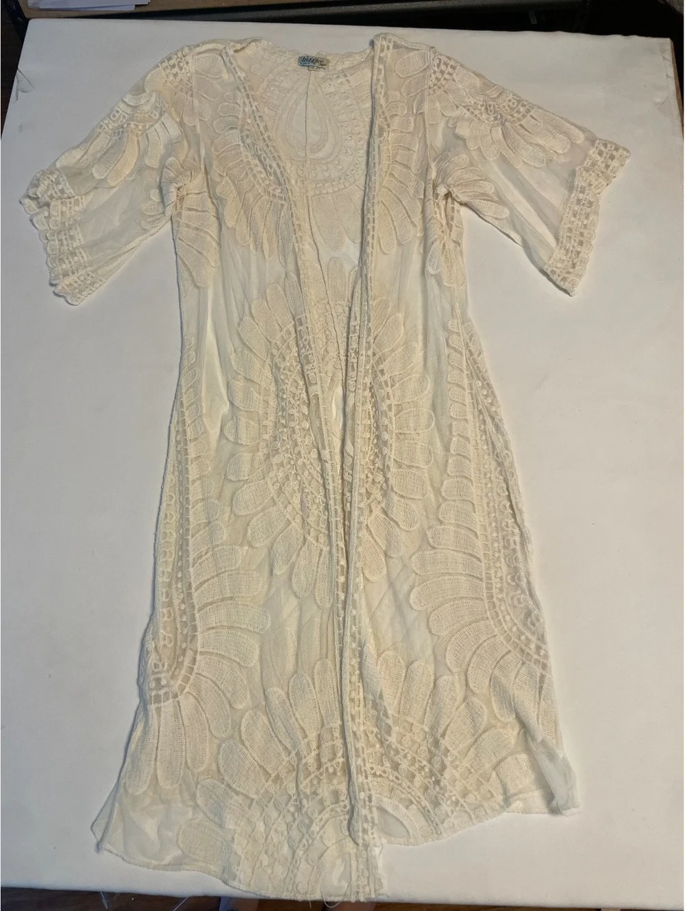 Rebellion Again Cream Lace Dress Size Small